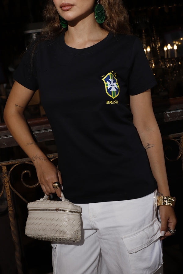 Camiseta seleção brasileira feminina - look de torcida Copa 2026