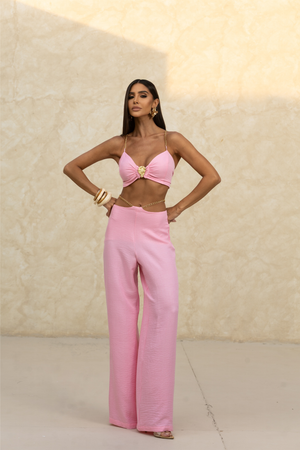 Conjunto Rosa Feminino Blusa e Short — Earth Set — Náurea Collection