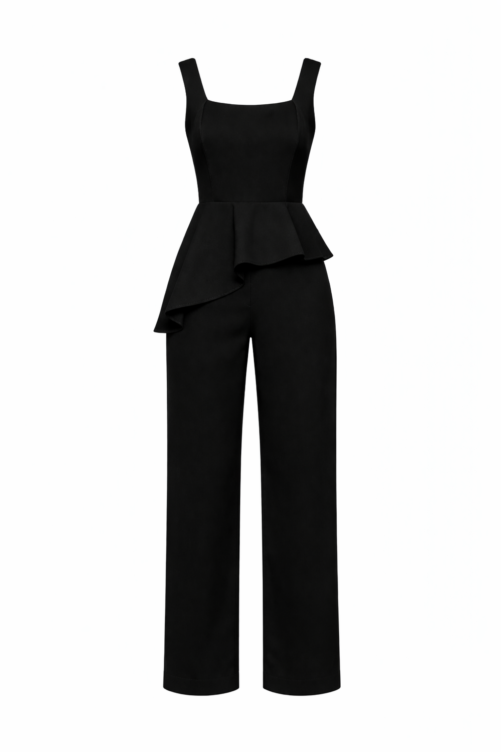 Conjunto de Alfaiataria Feminino com Blusa Peplum e Calça Reta – Sophisticated Shape Set