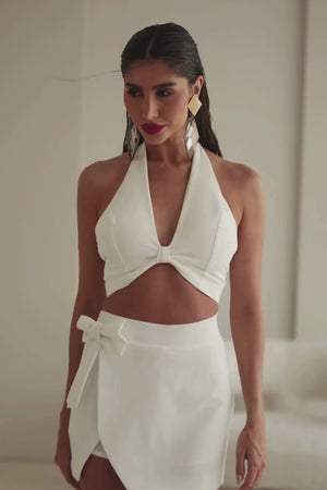 Conjunto Branco Feminino Elegante — Pure Set — Náurea Collection